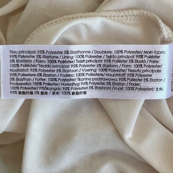 Cache Crochet Batwing Mini Dress Womens Size XS Ivory Paris Feminine Boho Flowy - Picture 12 of 12